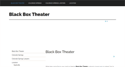 Desktop Screenshot of blackboxdrama.com