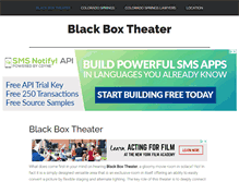 Tablet Screenshot of blackboxdrama.com